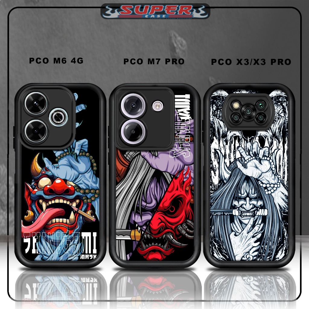 เคส Hp สําหรับ SoftCase Hp สําหรับแก้วสีดํา Premium POCO M6 4G PCO M7 PRO PCO X3/X3 PRO Design SHINI