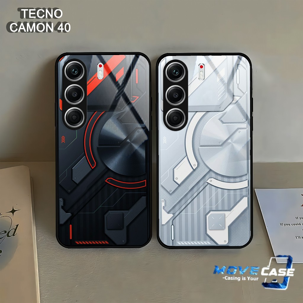 HP MV820 Tecno Camon 40 Glass Softcase - Tecno Camon 40 Silicone - เคสโทรศัพท์ Tecno Camon 40 ล่าสุด