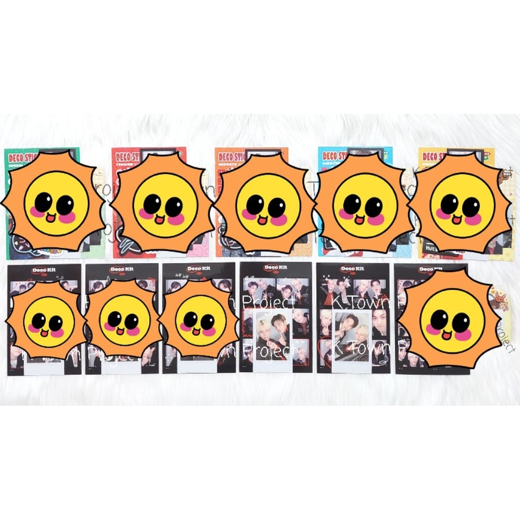 TXT ชุด DECO YEONJUN SOOBIN BEOMGYU TAEHYUN HUENINGKAI 4 CUT PHOTO FRONT PHOTO PHOTOCARD PC DECO CAR
