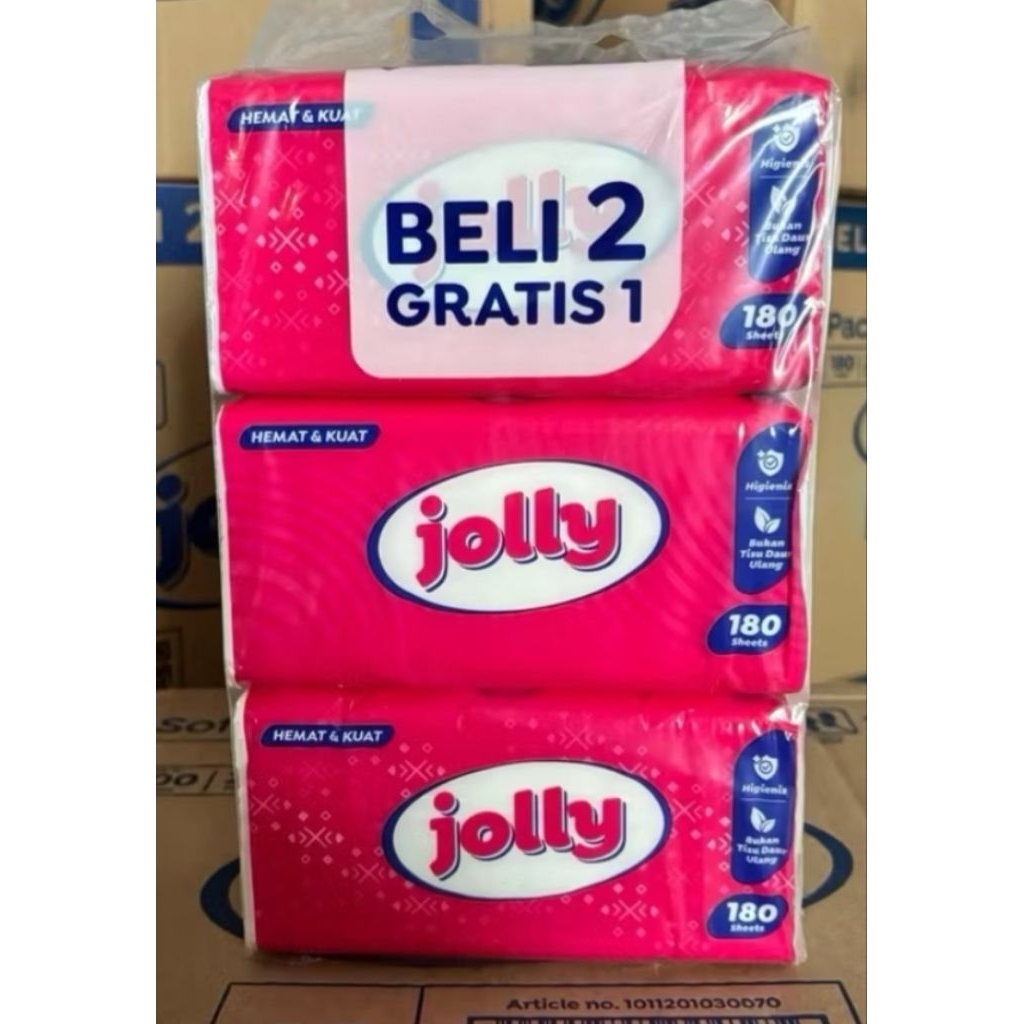 ทิชชู่ Jolly 180sX3ชิ้น