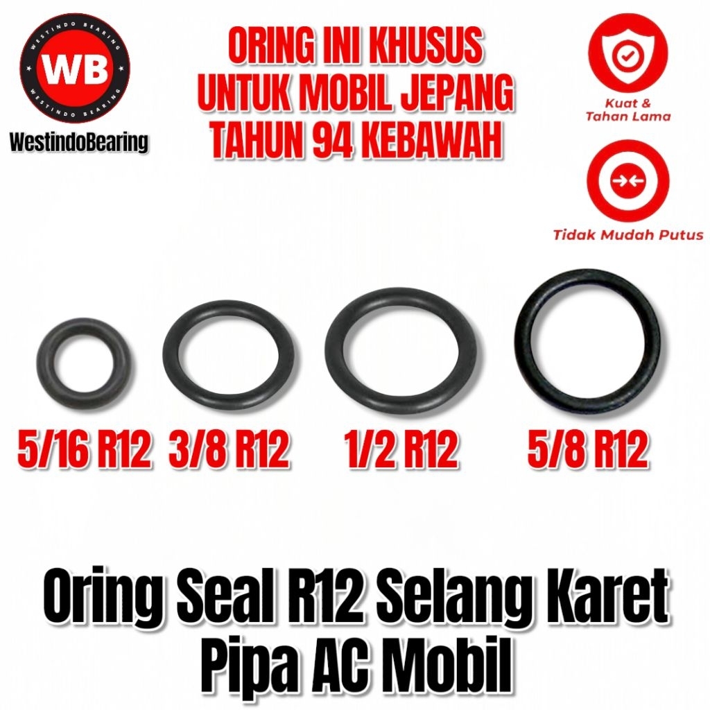 Oring Seal R12 5/8 1/2 3/8 5/16 ท่อยางรถ AC ท่อ O แหวน R12