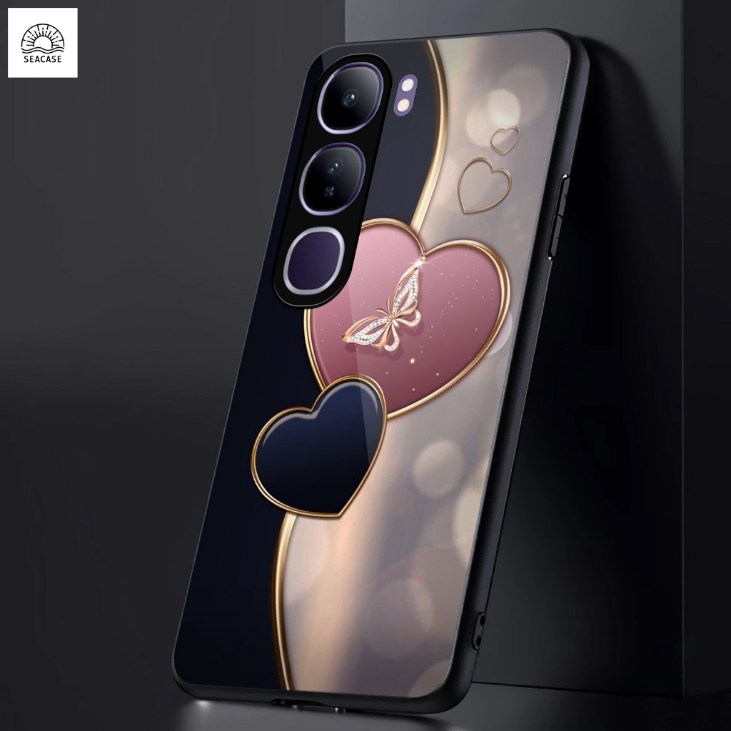 เคส HP SC05 สําหรับ VIVO V40 LITE - Seacase - Softcase Glass Kaca - Hardcase 2D Glossy New 2026 - Se