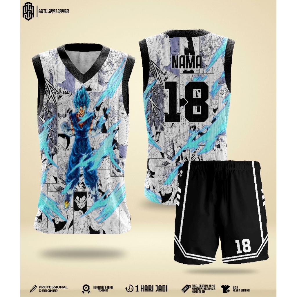 CUSTOM DRAGON BALL VERSION BASKETBALL JERSEY