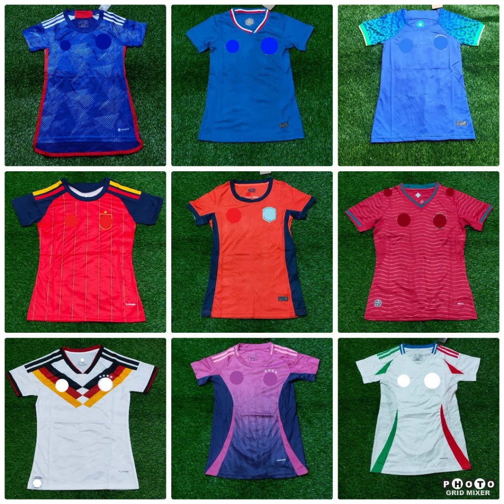 LADIES COUNTRY ARGENTINA NETHERLANDS ENGLAND อิตาลีญี่ปุ่น GERMANY PORTUAL FRENCH SPANISH JERSEY เสื