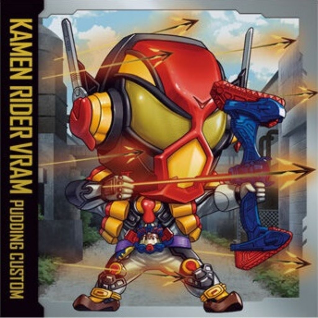 Kamen Rider Vram Pudding Custom Gavv Niformation 4 Bandai Seal สติกเกอร์ Shockugan สติกเกอร์