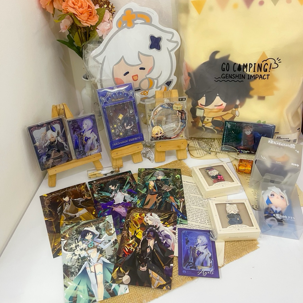 OFFICIAL & Fanmerch Genshin Impact Last Stock Paimon Wriothesley Childe Tartaglia Ajax Kaveh Cyno Ay