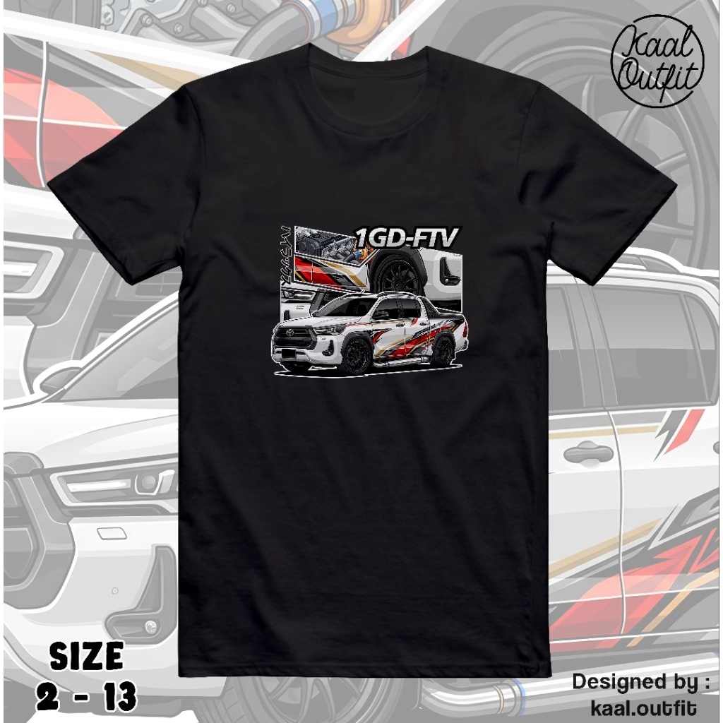 เสื้อยืดเด็ก Toyota Hilux 1GD-FTV