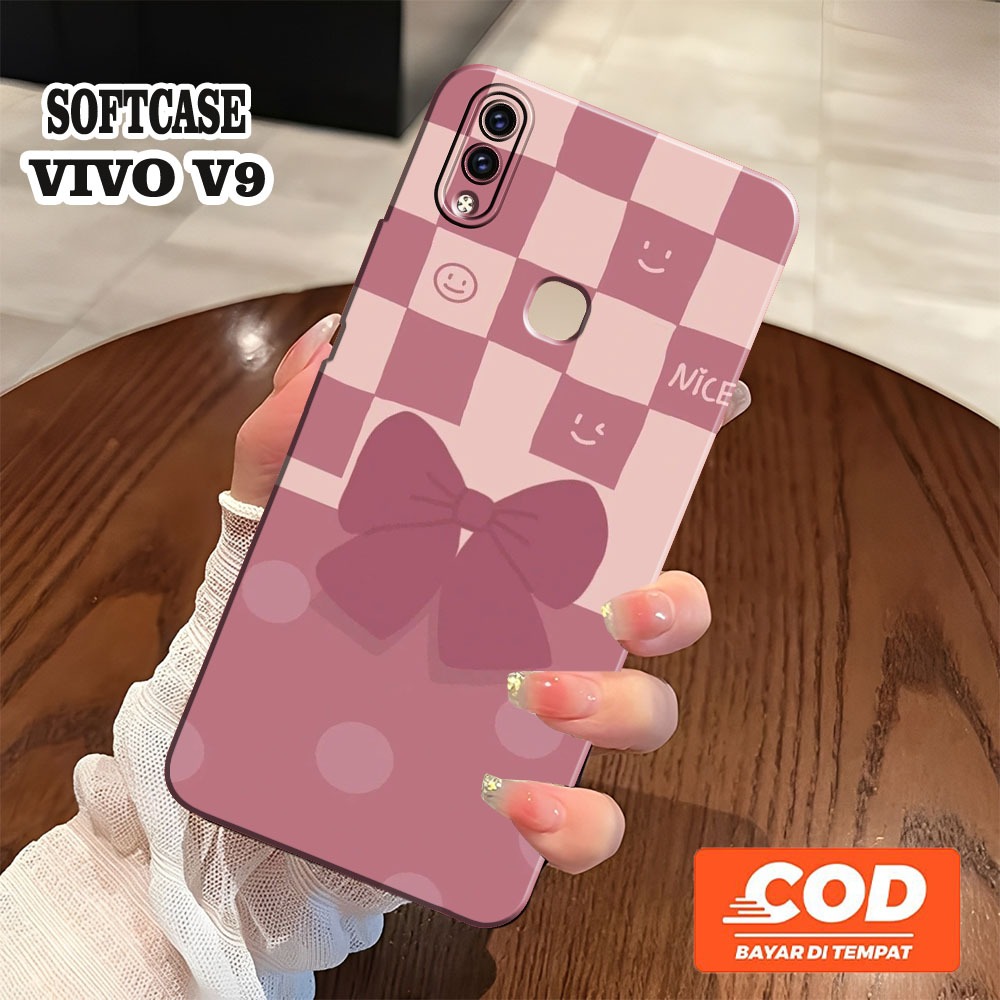 [JBCASE] ใหม่ล่าสุด VIVO V9 / VIVO V9 YOUTH SOFTCASE - Camera Protection - Aesthetic Case - macaroon