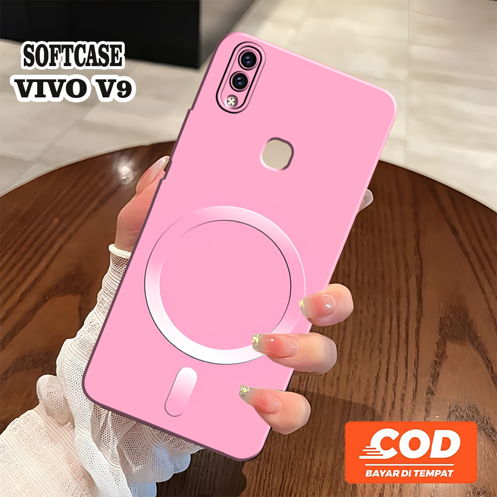 [JBCASE] ใหม่ล่าสุด VIVO V9 / VIVO V9 YOUTH SOFTCASE - Camera Protection - Aesthetic Case - macaroon