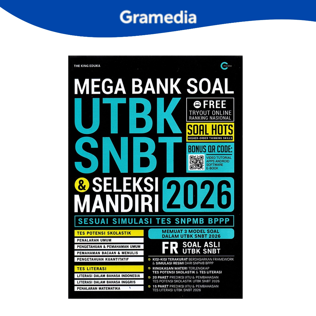 Gramedia Makassar - Mega Bank of Questions สําหรับการสอบและการเลือกแห่งชาติของอินโดนีเซีย 2026