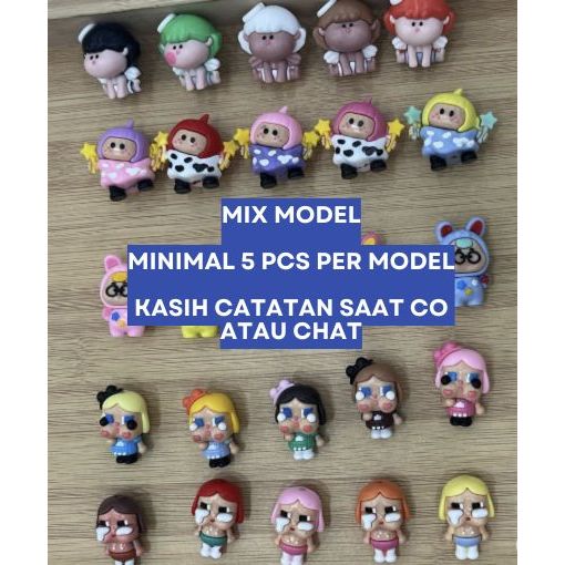 [50 ชิ้น] ตัวละครยางผ่านรูขายส่ง cry baby stitch zora twinkle dora guardian angel