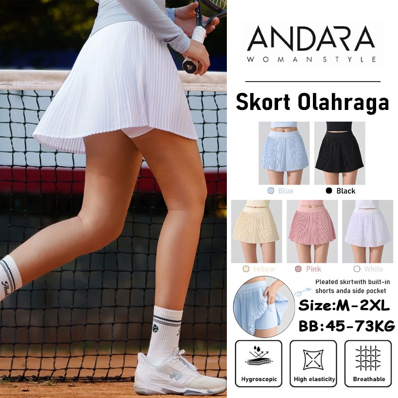 กระโปรงกีฬาผู้หญิง / Padel Skort / Tennis Padel Pleated Sport Skirt / SKORT Tennis Golf Sportswear