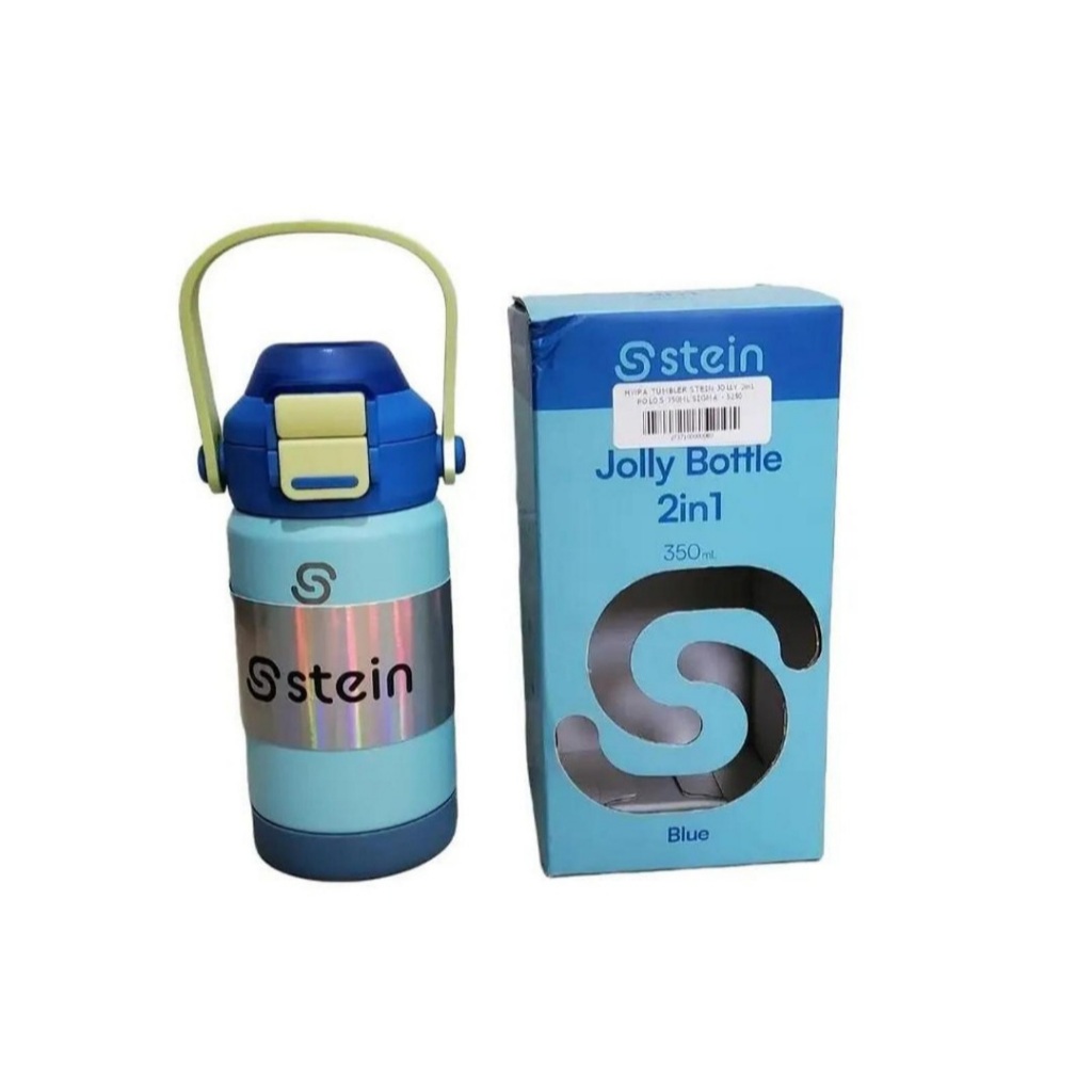 Stein Tumbler Jolly Bottle 2 in 1 Blue / Baby Pink / Blue Nordic 350 ML - ขวดดื่ม