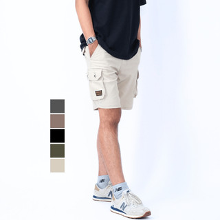 Brandsurf Celana Cargo Pendek Seris. bahan katun Twill Premium Melar dan Strach saat dipakai, Size 28-39