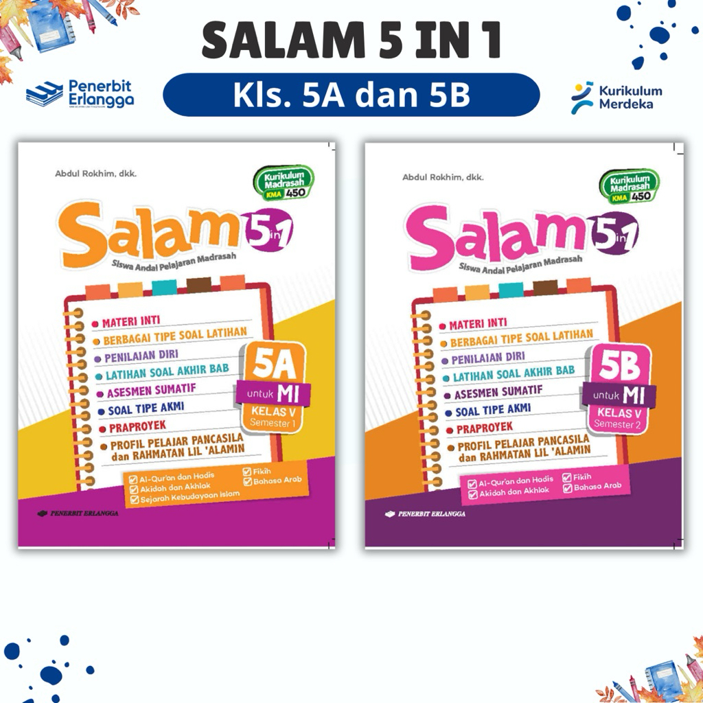 SALAM BOOK 5 in 1 Class. 5A & 5B MI - RALANGGA PUBLISHER