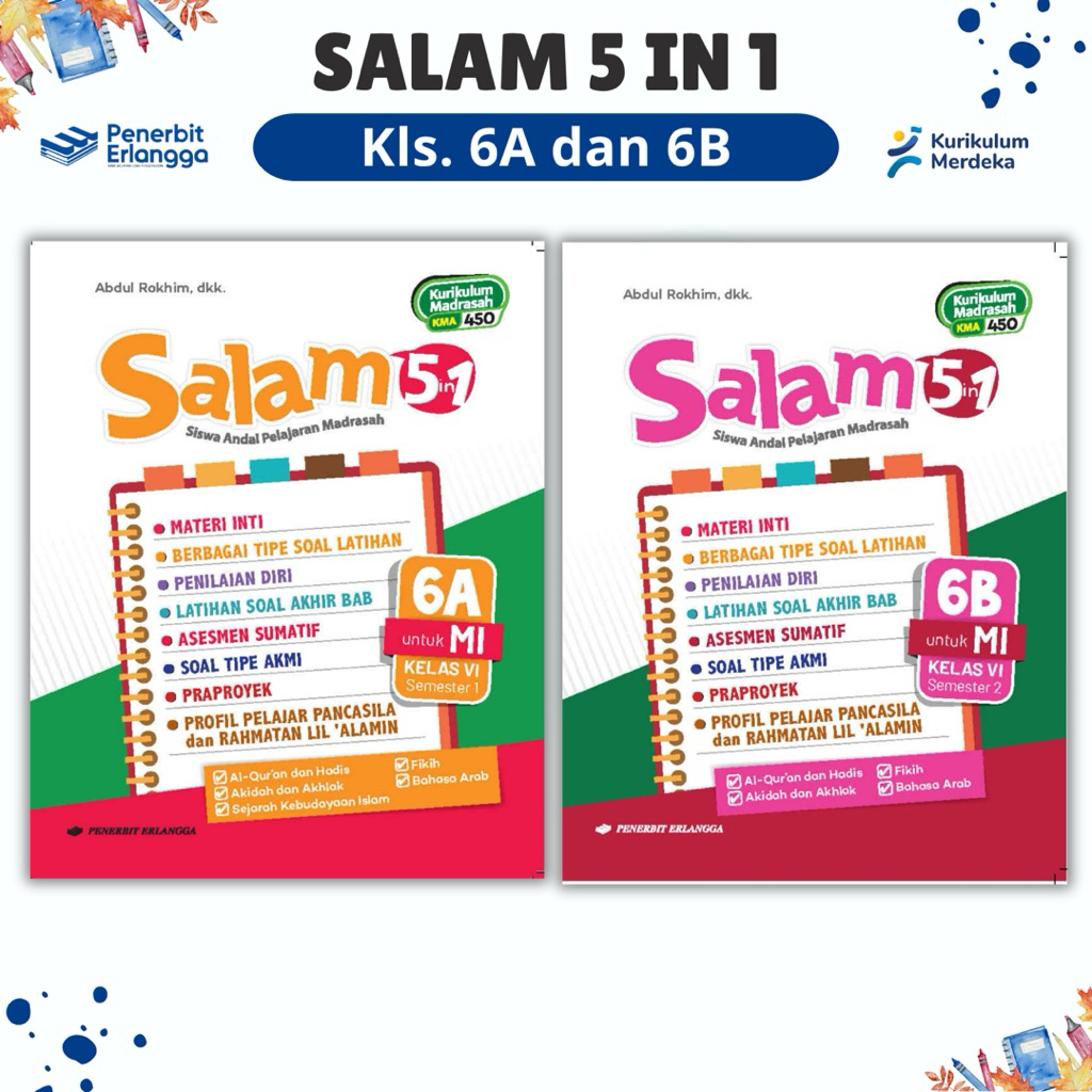 SALAM BOOK 5 in 1 Class. 6A & 6B - RALANGGA PUBLISHER