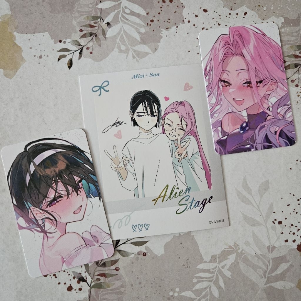 Alien Stage ALNST Official Merch & Fanmerch - MiziSua Polaroid & Mizi + Sua PC Photocard