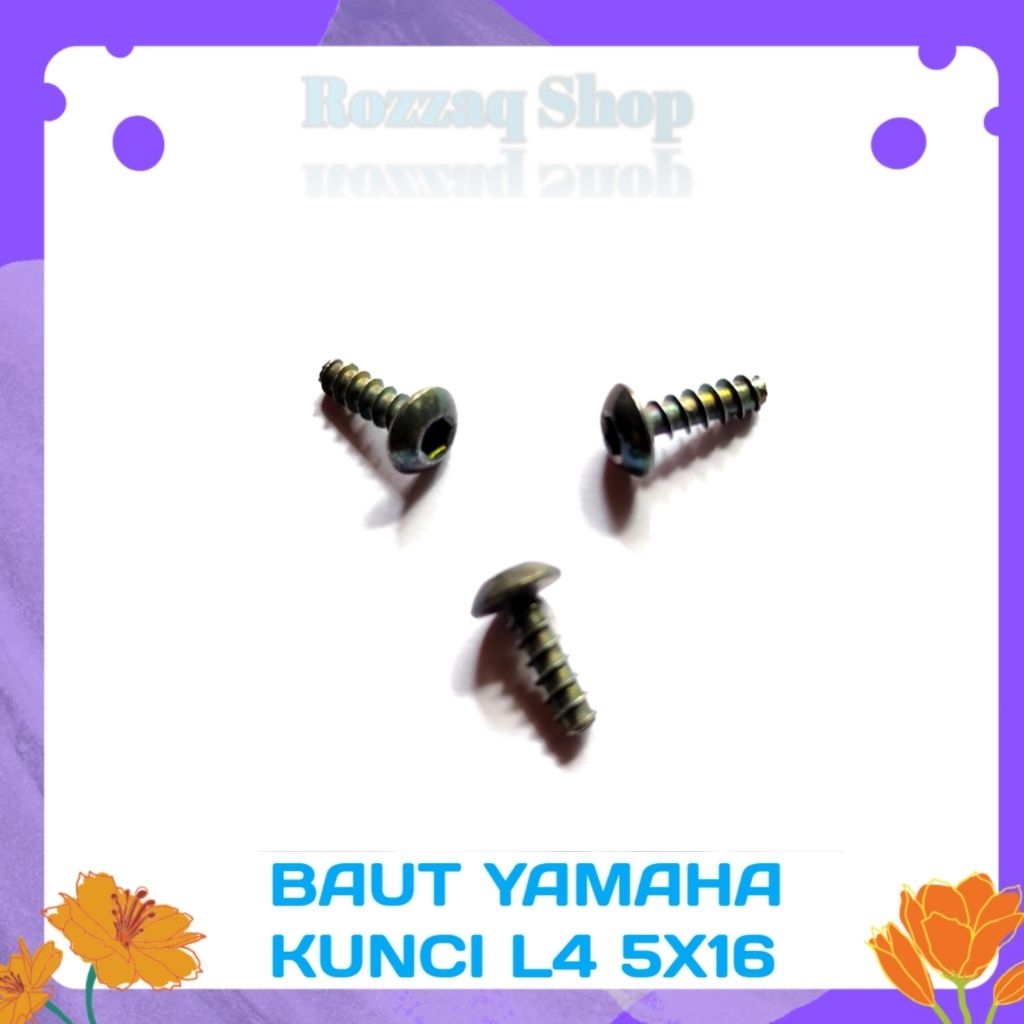 HIJAU 50 ชิ้นสีเขียว BOLT L KEY YAMAHA GREEN BOLT L4 KEY YAMAHA BODY BOLT YAMAHA รถจักรยานยนต์ BODY 