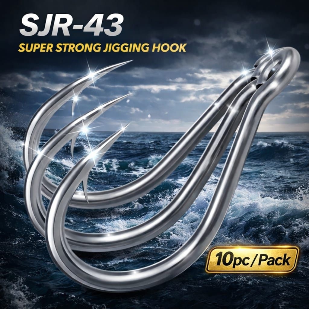 Hook Jigging SJR-43 10 ชิ้น / แพ็ค Proberos ลวดสแตนเลสสูง