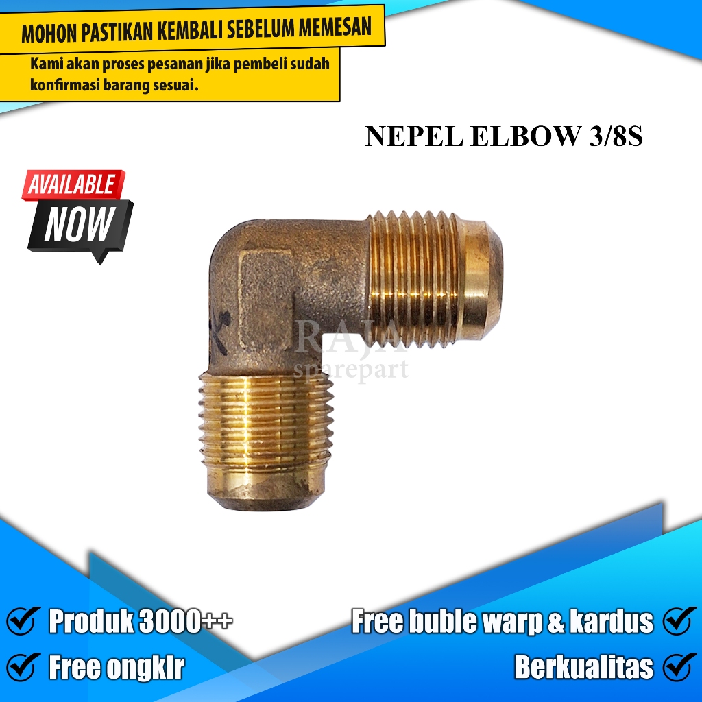 NE38 ELBOW / NEPLE ELBOW / KNEE / NEPEL ELBOW 3/8S