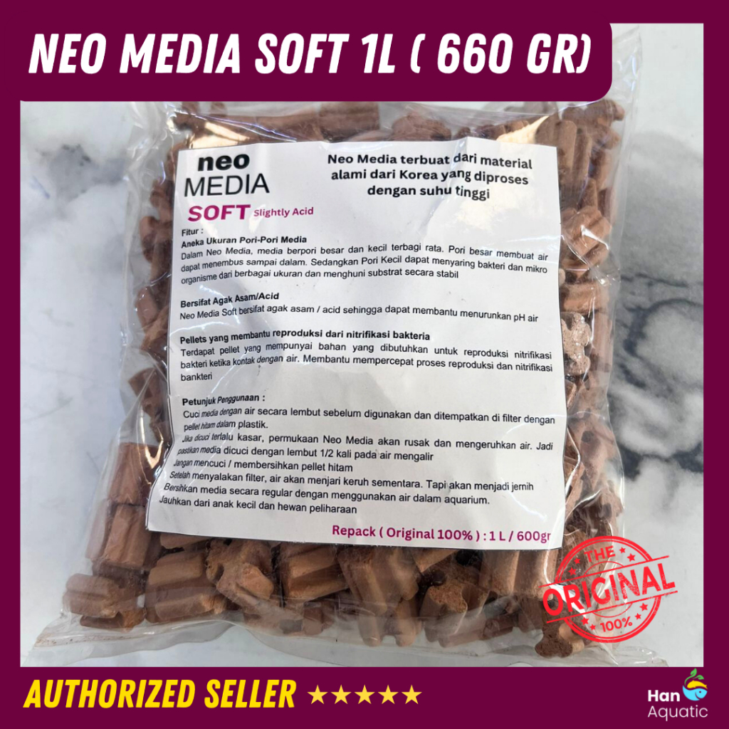 Neo Media Soft Aquario Aquarium Pond Filter Media Repack 660 gr