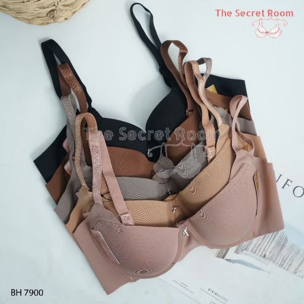 TALLY BRA BH 7900 I CUP C/D I พร้อมสายไฟ I THIN FOAM I SEAMLESS ANTI-TRACE BRA I HOOK 3 I ขนาด 34-36