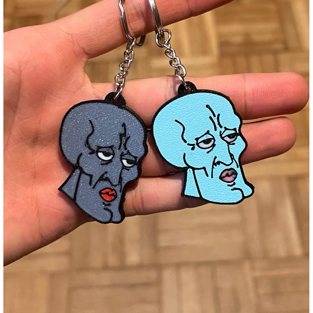 พวงกุญแจ GANTUNGAN Sigma Squidward 3D