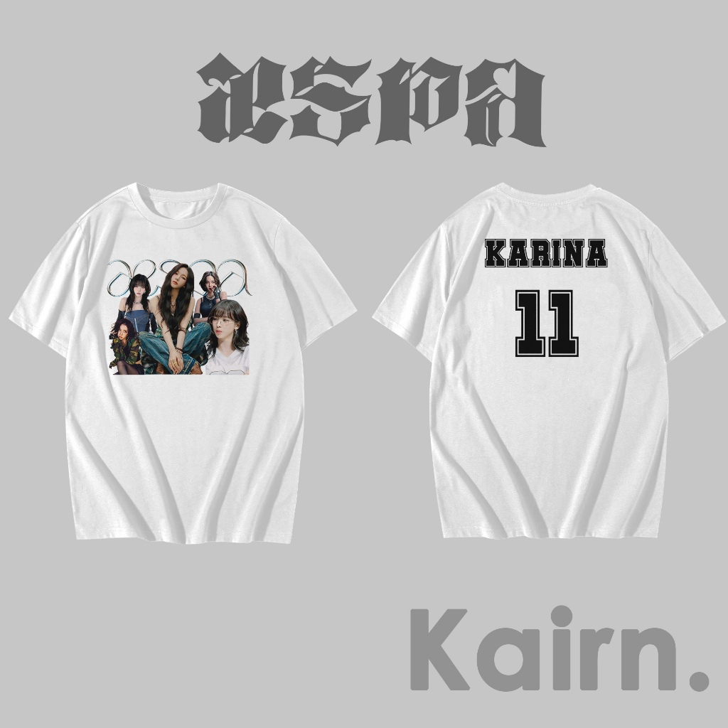 KAIRN - เสื้อยืด KARINA AESPA / AESPA TSHIRT / เสื้อยืด KPOP / FANSMERCH