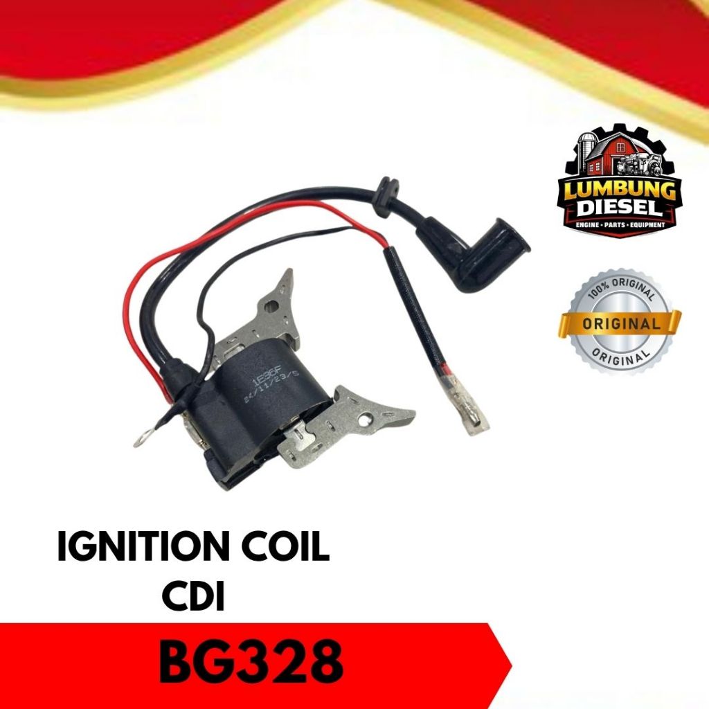 MESIN คอยล์จุดระเบิด BG328 CDI เครื่องตัดหญ้า 2T เดิม / สายคอยล์ BG328 เครื่องตัดหญ้า CDI + สายหัวเท