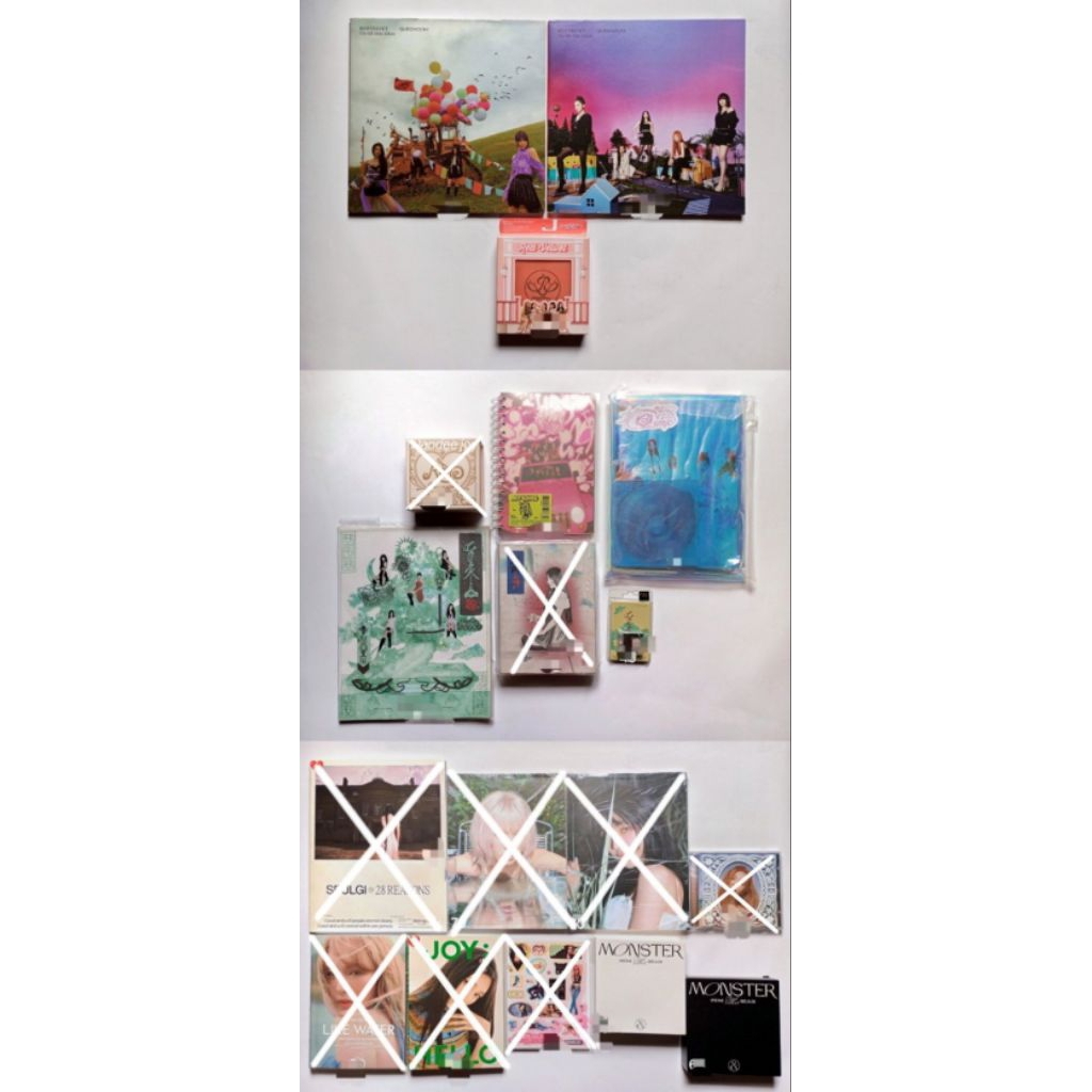 [พร้อม] อัลบั้มเฉพาะอย่างเป็นทางการกํามะหยี่สีแดง Solo สมาชิก IRENE SEULGI WENDY JOY YERI Queendom B