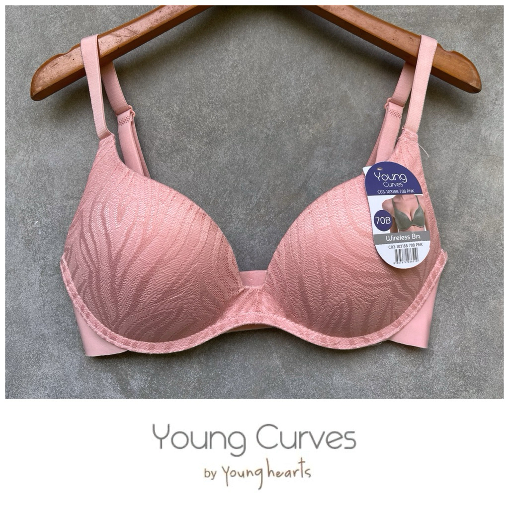 CODE BYC318 PNK Bra Young Curves SEAMLESS Size เท่านั้น: 32B 34B