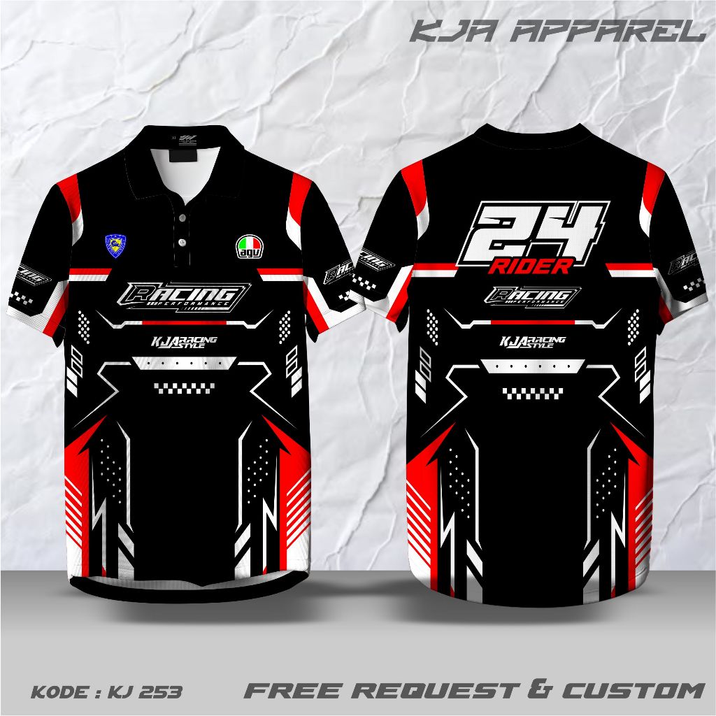 CUSTOM RACING JERSEY, REQUEST POLO COLLAR BUTTON V-NECK COLLAR O-NECK COLLAR, UNIT เสื้อยืด, FULLPRI