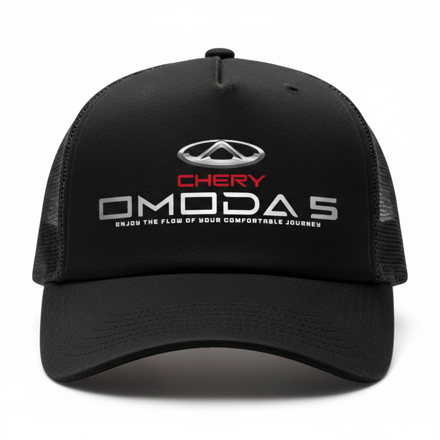 CHERY OMODA 5 - หมวก Trucker สกรีนลายสําหรับผู้ใหญ่ Unisex - หมวกตาข่ายสามารถปรับแต่งโลโก้แต่ละชิ้นไ