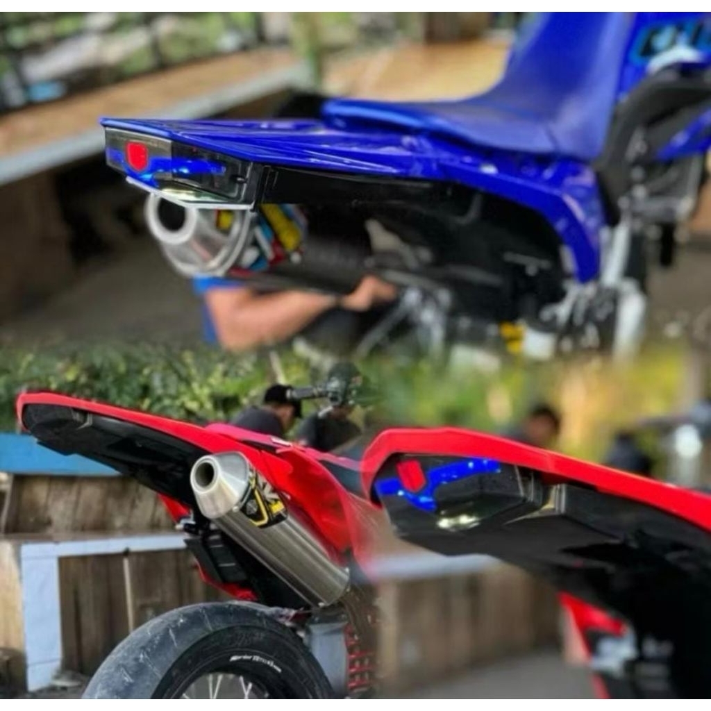 Klx bf crf150 wr155 ใต้หาง crf 150 / klx bf / wr 155 led พลาสติก abs / บังโคลนหลัง klx crf wr