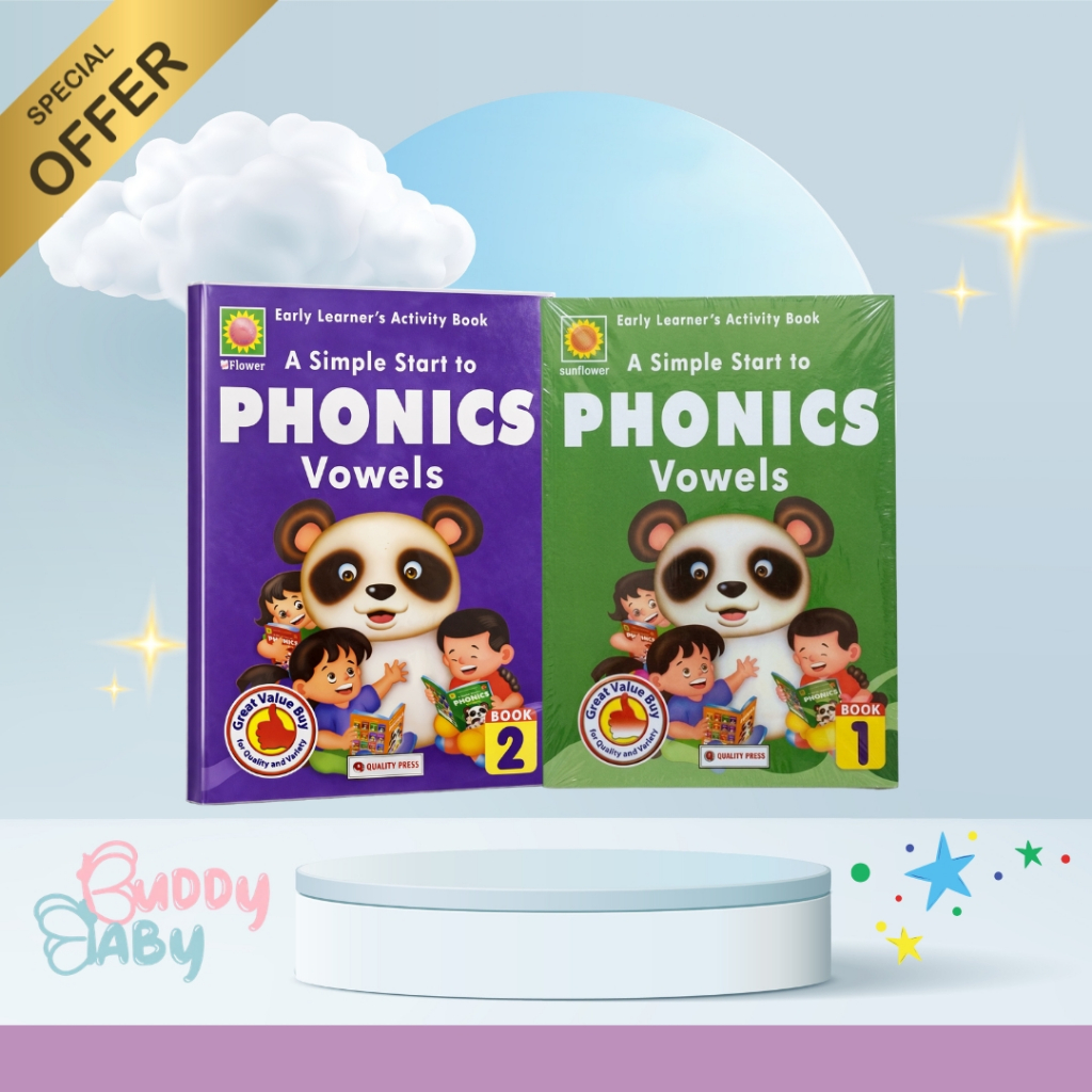 หนังสือกิจกรรมของ Ealy Learner หนังสือ Simple Start to Phonics Vowels