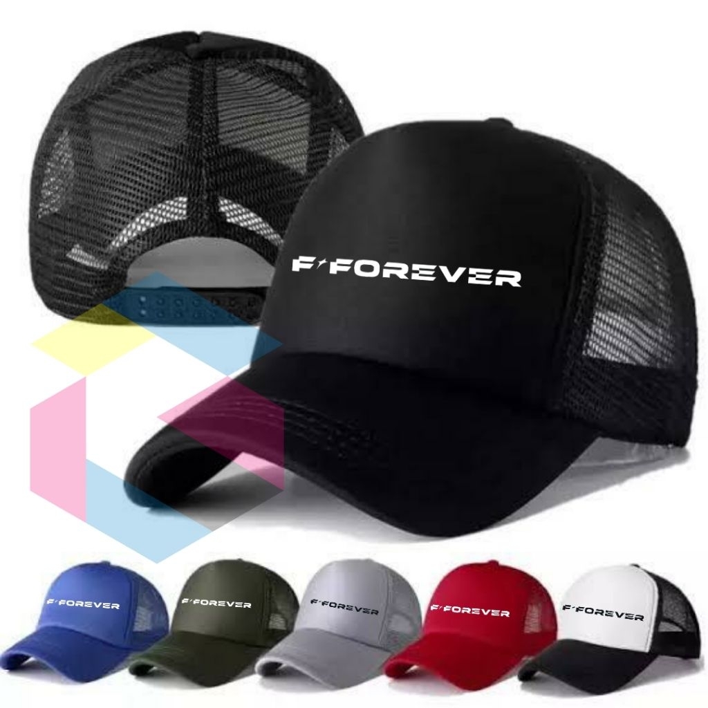 รถบรรทุกหมวกสุทธิหมวก WRITING F FOREVER MERCH CONCERT F4 F-FOREVER JERRY YAN VIC ZHOU VANNES WU ASHI