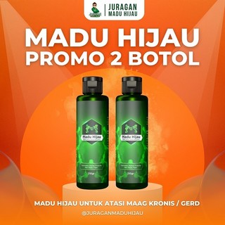 [Promo 2 Botol] - Madu Hijau Original Obat Sakit Asam Lambung / Maag Kronis
