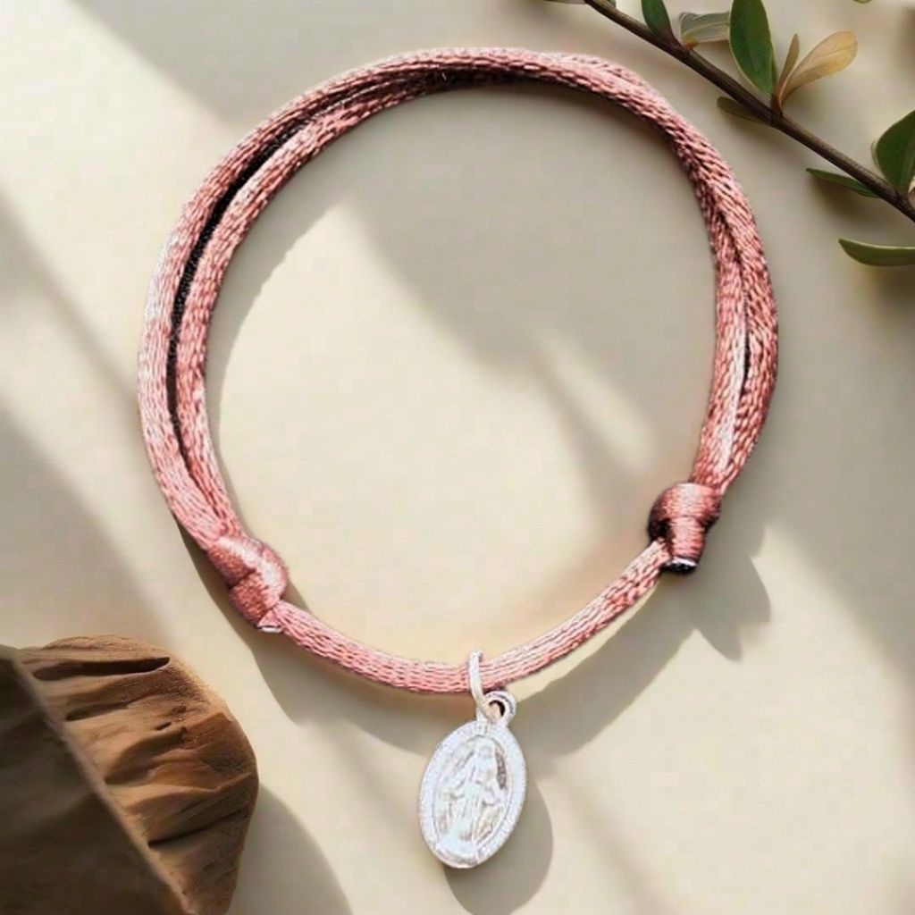 G13 BROWN ROPE CROSS BRACELET