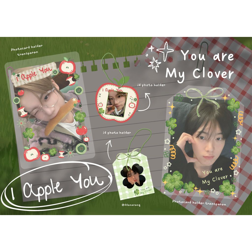 I APPLE U & YOU ARE MY CLOVER [ID & Photocard Holder โดย dannarang]