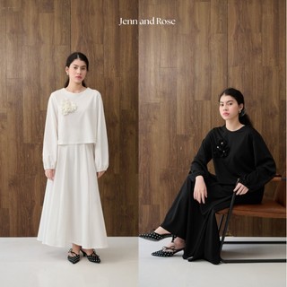 [JENN&ROSE] Cassie Set Premium (One set, 2 in 1 Top & Skirt Premium)