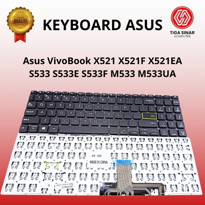 Asus VivoBook X521 X521F X521EA S533 S533E S533F M533UA คีย์บอร์ด
