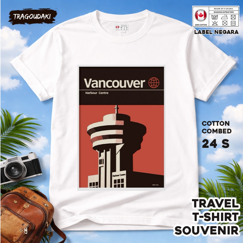 เสื้อยืด BY CANADA 7 WITH STATE TAG ASAL CANADA COTTON 24S SOUVENIR ของขวัญพรีเมี่ยม