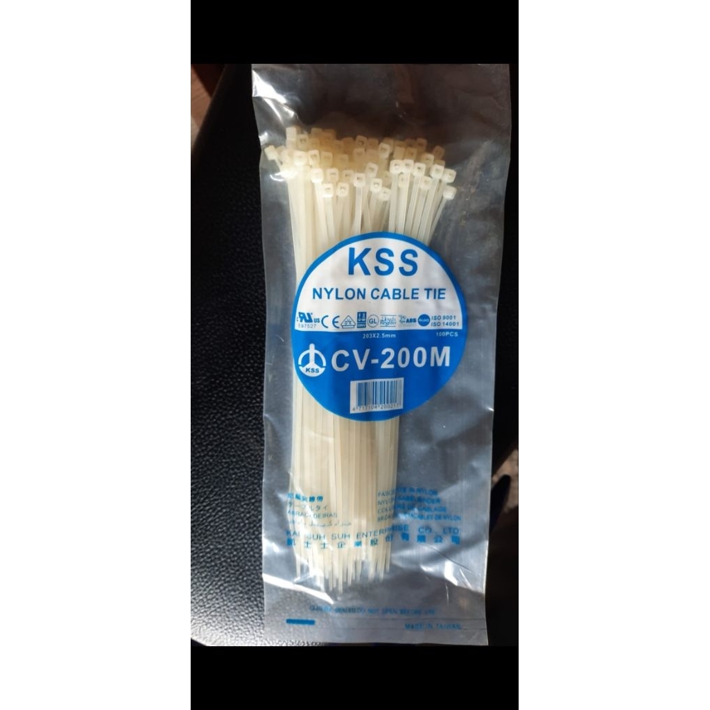 สายรัดสายไฟ kss cv200mm 203x2.5 / สายรัดสายไฟ kss cv200 203x2.5 / สายรัดไนลอน kss cv200 203x2.5