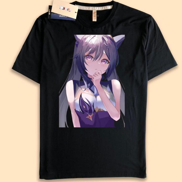 เสื้อยืดสําหรับเล่นเกม Genshin Impact Keqing waifu