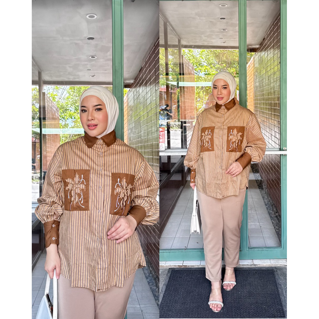 KEMEJA เสื้อเชิ้ตปักลาย // B5451 // B5450