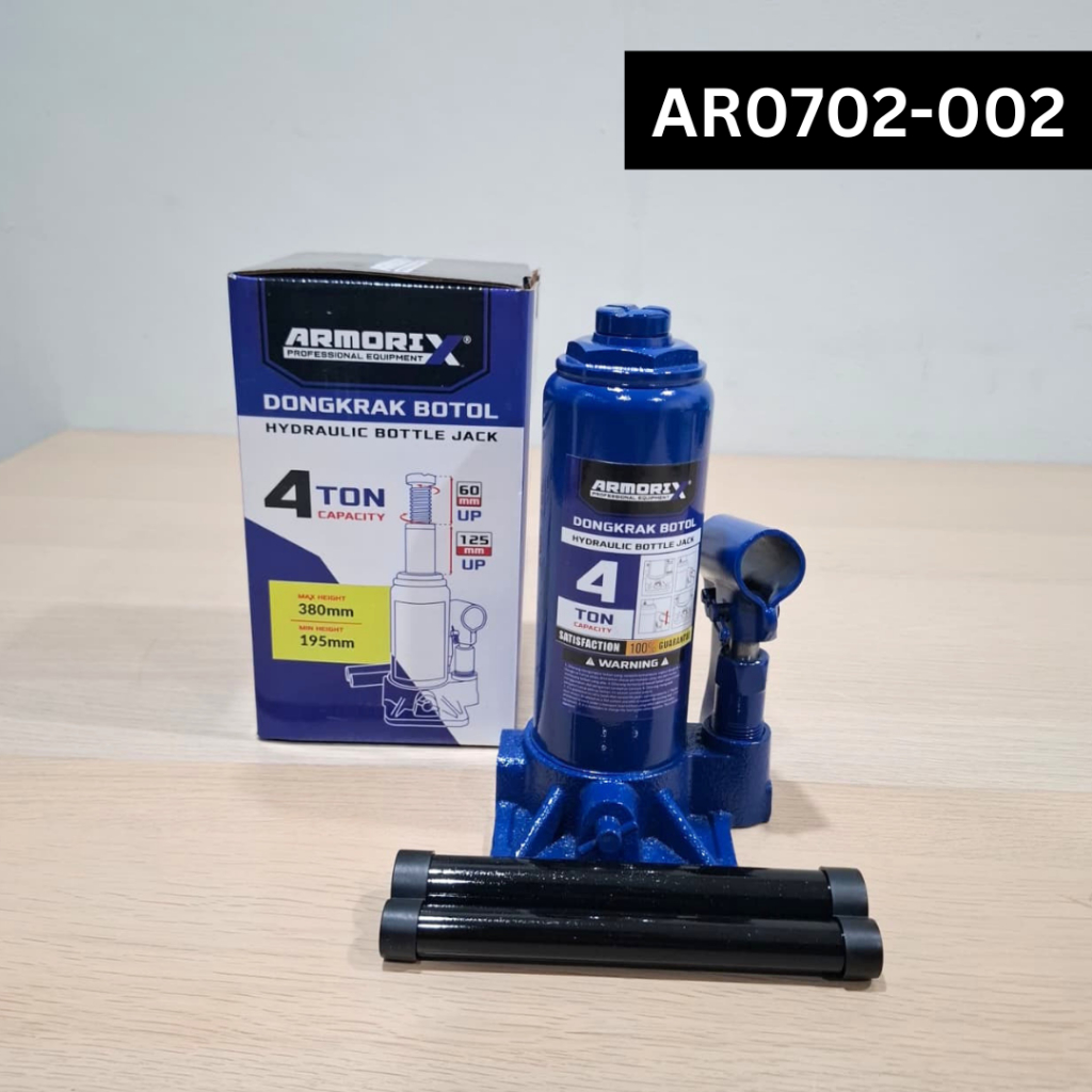 ARMORIX BOTTLE JACK / HYDRAULIC BOTTLE JACK 4 TON