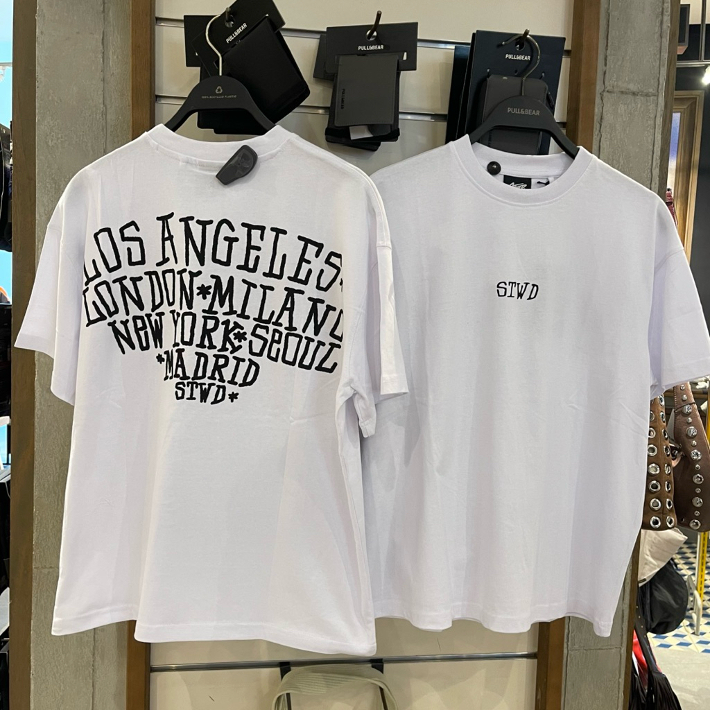 เสื้อยืด Boxy Stwd PULL&BEAR MEN Jastip (บริการร้านค้าส่วนตัว)