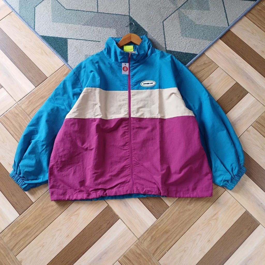 เสื้อแจ็คเก็ตผู้ชายขนาดใหญ่ COLOR BLOCK B79