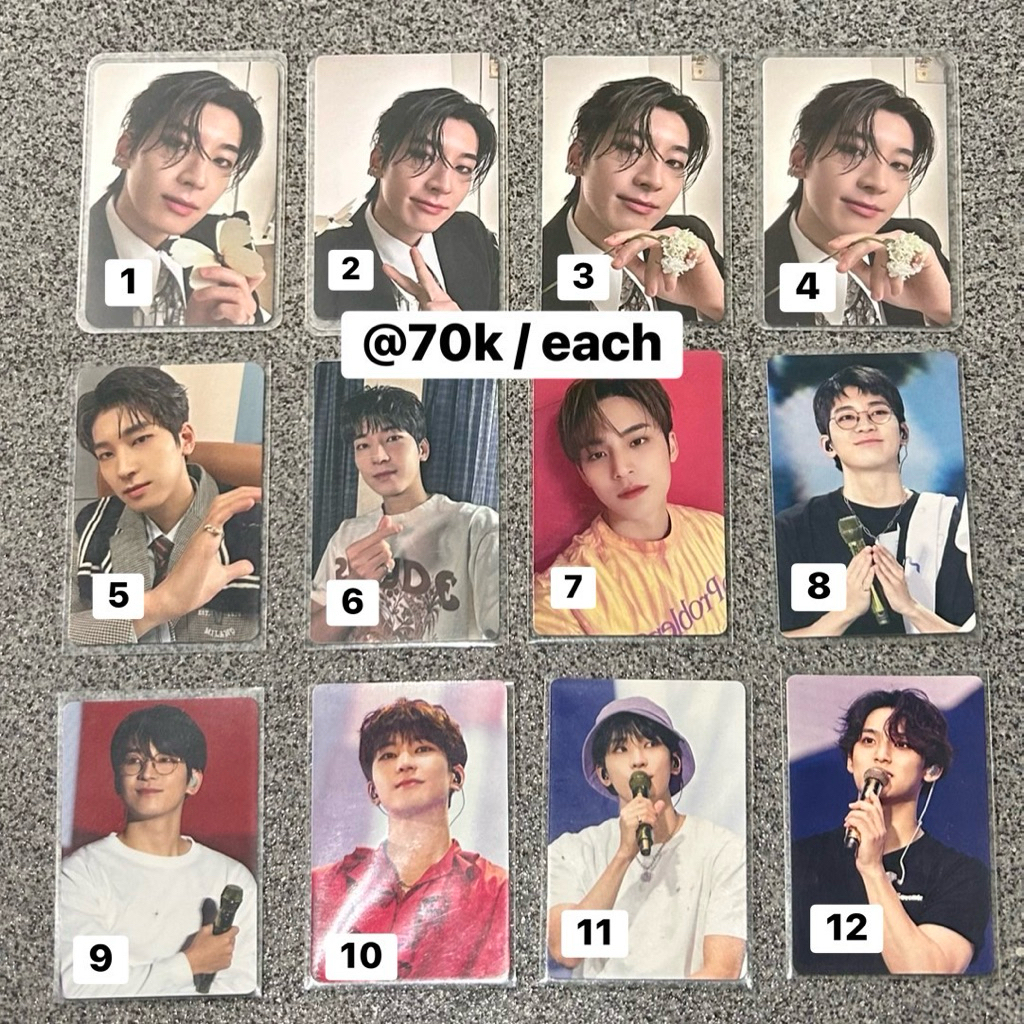 ลดล้างสต๊อก All About Seventeen Photocard Album Non Album Wonwoo Mingyu Photocard