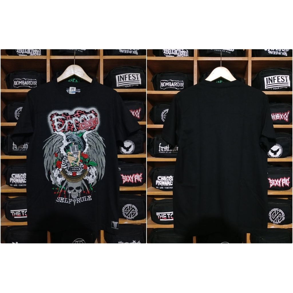 เสื้อยืด PUNK ROCK ERROR CREW BAND TAG merchcons